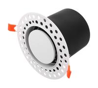 Zerodeko Round Air Vent: Embedded Ceiling AC Vent - Recessed Circular Airflow Diffuser - Hidden Office Central Air Outlet Cover Fit 100mm Diameter Hose