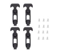 Zerodeko Rubber T-Handle Draw Latch Agricultural Machinery for and 4pcs with Flexible Black Rubber Material and Intuitive Ease of for Toolbox Suitable for Agricultural Machinery and