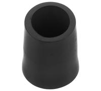 Zerodeko Rubber Tips for Walking Sticks Cane Foot Replacement, Black Crutch Bottom Caps with Eye Catching Design, Compatible with Blind Cane for Outdoor Mobility Aid, Elderly and Disabled
