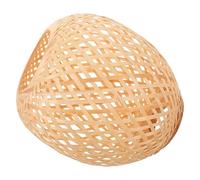 Zerodeko Rustic Lamp Shade: Bamboo Woven Hanging Lamp Shade Replacement for Farmhouse Kitchen - Vintage Style Light Cover for Home Decor