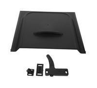 Zerodeko Rv Accessories Door Lock Leisure Door Catch Rv Door Retainer Camper Door Slide Back Door Lock Cover Protective Cover Black Alloy