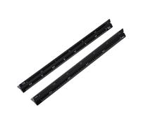 Zerodeko Scale Ruler Sturdy Design Multi Proportion 2pcs Triangular Aluminum 15cm Precision Measuring Tool Easy to Measure for Office and Home Use