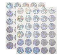 Zerodeko Scratch Off Stickers Paper Material 2 Sheets with Adhesive Backing Round Diameter 2.50cm for Games Cards and Gender Reveal for Crafting and Prize Labels
