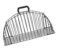 Zerodeko Scratch-resistant Stainless Steel Cat Shower Cage for Grooming and Bathing Pets, Easy to Drain and Dry, Sturdy Black Metal Bath Cage Suitable for Cats and Small Pets