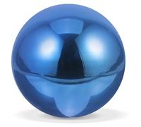 Zerodeko Seamless Stainless Steel Gazing Ball for Garden Decor, Polished Navy Sphere with Reflective Mirror Surface, Lightweight and Portable Decorative Sphere for Outdoor