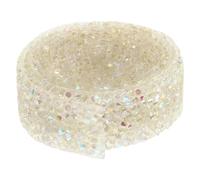 Zerodeko Self-Adhesive Can Be Cut to Length for Crafts for Resin Rhinestone Ribbon Portable and Beige Rhinestone Webbing Friends Who