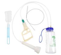 Zerodeko Sheep Milking Machine Manual Hand Pump with Easy Control and Single Teat Cup - Plastic Milking Equipment for Dairies and Farm Use