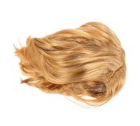 Zerodeko Short Hair Wig Comfortable Wear Realistic Appearance Golden Blonde Synthetic High Temperature Fiber Easy to Use Mens Cosplay and Costume Events Wig