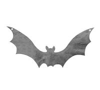 Zerodeko Simulation Flying Bat Pendant Horrible Felt Bat Sign Yard Sign Garden Bat Stake for Halloween