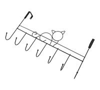 Zerodeko Single Coat Hook Over The Door Hangers for Clothes Cat Patterned Door Towel Hanger Space-Saving No Hardware Required