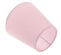 Zerodeko Small Blush Pink Fabric Lampshade E14 for Pendant Lights and Bedroom, Decorative Table Lamp Cover for Wall Lighting Accessory