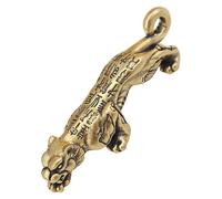 Zerodeko Small Keychain Charm Brass Charm Vintage Tiger Pendant Delicate Tiger Shape Compact Design Not Easy to Wear and Age Suitable for Bedroom and Office