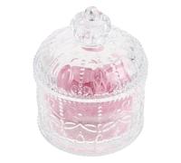 Zerodeko Soft Pink Beauty Powder Puff for Face and Body with Glass Container, Washable and Reusable Makeup Puff Suitable for Travel and Touchups, Accommodates Loose Setting Powder