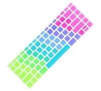 Zerodeko Soft Silicone Keyboard Protector Cover Rainbow Pattern Compatible with Hp Pavilion 14 Washable Dustproof Keyboard Skin Suitable for Office and Study