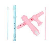 Zerodeko Soprano Recorder Musical Instrument 8 Hole Treble Flute German Style with Strong Sound Penetration Lightweight ABS Material Gift for Beginners and Children
