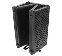 Zerodeko Soundproof Shield Sturdy Mic Isolation Screen Five-door Microphone with Noise Reduction and Abs Eva Material, Fixed on Countertop or Tabletop for Studio Recording