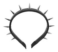 Zerodeko Spiked Studded Headband for Women Gothic Punk Hair Accessory Comfortable Party Hair Hoop for Fashion Shows and Cosplay