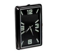 Zerodeko Square Analog Car Clock Adhesive Dashboard Decor Timepiece for Driving Office Home School Compact Precise Read Decorative Accessory