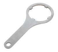 Zerodeko Stainless Steel Bucket Wrench Multi Function Lid Opener Cap Tightener and Bottle Opener Ergonomic Design for Barrels Chemical and Food Use Compact Portable Tool