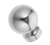 Zerodeko Stainless Steel Decorative Post Ball Cap for Railing and Fence Posts, Stylish Silver Round Finial Easy Installation for DIY Projects and Garden Fence Decorations