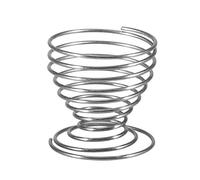 Zerodeko Stainless Steel Egg Cup Thickened Spring Wire Eggs Holder Tray for Teppanyaki Cooking Kitchen Use