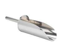 Zerodeko Stainless Steel Ice Scoop Kitchen Scooper with Handle for Home and Party Use, Multi-Functional Food Ice Scoop for Water and Rice, Sturdy and Easy to Store