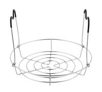 Zerodeko Stainless Steel Jar Basket Tripod Can Rack with Nonslip Comfort-grip Handles Silver Chic Design for Canning and Cooling Food