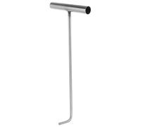 Zerodeko Stainless Steel Manhole Cover Lifting Tool with T-Shaped Hook, Simple and Convenient Design with Comfortable Grip for Sewer Maintenance and Outdoor Manhole Cover Opening