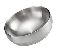 Zerodeko Stainless Steel Noodle Bowl with Lid and Handles Easy to Clean Smooth to Touch Reusable Food Bowl for Bars and Weddings Practical Beautiful Simple Shape