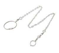 Zerodeko Stainless Steel Parrot Ankle Foot Chain Pet Bird Training Leash for Outdoor Use Adapted a Variety of Parrots Prevents Bird from Getting Lost for Parakeets
