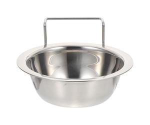 Zerodeko Stainless Steel Pet Bowls Hanging Style with Enough Capacity for Pets Daily Feeding Needs, Easy to Clean and Safe Hanging Food Basin for Dogs and Cats