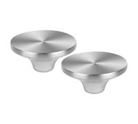 Zerodeko Stainless Steel Pot Lid Handles Silver 2pcs Universal Fit Replacement Knobs with Anti-scalding Feature for Kitchen Cookware Accessories