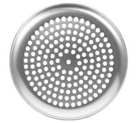 Zerodeko Stainless Steel Round Pizza Pan with Perforated Design for Crispy Crust, Chemical Corrosion Resistance and Easy Demoulding, for Home Oven Baking and Multi-Function Use