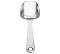 Zerodeko Stainless Steel Serving Spoon with Square Head, Elongated and Deep Design, Easy to Clean, for Kitchen, Dining, Buffet, and Korean Soup Serving