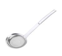 Zerodeko Stainless Steel Skimmer Spoon for Kitchen Use, High Temperature Resistant Oil Strainer with Fine Mesh Colander, for French Fries and Eggs, Sturdy and Safe Cooking Gadget