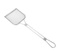 Zerodeko Stainless Steel Square Oil Residue Skimmer Scoop with Fine Mesh Filter and Long Handle, Heat-Resistant Deep Fry Oil Strainer for Outdoor Cooking and Kitchen Use