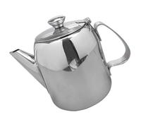 Zerodeko Stainless Steel Tea Pot 20oz Large Capacity with Comfortable Handle and Watertight Design, for Home and Restaurant Use, Sturdy Special Shape Teapot for Loose Tea Brewing