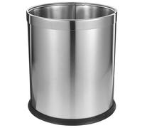 Zerodeko Stainless Steel Waste Basket Modern Garbage Bin for Bathroom Kitchen and Bedroom Capacity Design Sl ppearance Easy Waste Disposal Rubbish Holder