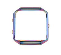 Zerodeko Stainless Steel Watch Case Compatible with Fitbit Blaze Lightweight Protective Frame Cover Scratch-resistant Metal Shell Accessory Chic Colorful Design for Smartwatch Protection