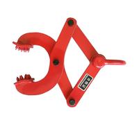 Zerodeko Steel Pallet Puller Clamp Labor-Saving Design for Industrial Environments, Practical Red Handling Pallet Grabber Suitable for Manufacturing Facilities