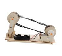 Zerodeko Stem Building Kit DIY Wooden Belt Model Engineering Science for Learning Educational Physics Experiment for Home and School