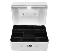 Zerodeko Storage Container Safe 10.2x7.5x3.1inch Portable Large Capacity Cold Rolled Steel Sleek Modern Design Secure Lock Box for Outdoor Events and Commercial Settings