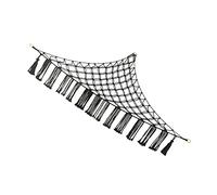 Zerodeko Stuffed Animal Hammock Net Wall Toy Organizer for Boys and Girls Bedroom Black Corner Storage for Plush Toys