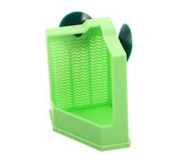 Zerodeko Suction Cup Food Bowl with Secure Suction Mount, Lightweight Plastic Gecko Food Bowl for Lizard and Crickets in Wall Terrarium Glass Mount, Green