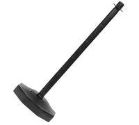 Zerodeko Supermarket Stanchion Crowd Control Barrier with Smooth Surface Pe Material Black Safety Bollards for Outdoor Parking Poles Effective Queue Management and Security