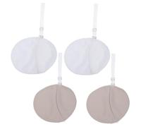 Zerodeko Sweat-Absorbing Mat Perspiration Shields 2 Pairs 13Cm X 10.5Cm Waterproof Material with Antislip Shoulder Straps for Men and Women Underarm Protection