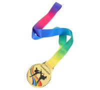 Zerodeko Taekwondo Championship Gold Medal Place Award Sports Competition Winner Medal with Ribbon for Training School Events and Martial Arts Recognition