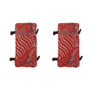 Zerodeko Teapot Handle Cover and Comfortable Heat-Resistant Sleeve Cloth Red with Tied Buckles 2pcs Anti-scalding for Boiling Water Use in Winter