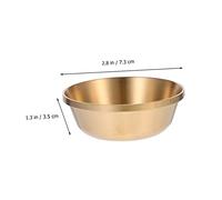 Zerodeko Thick Polished Tibetan Water Offering Bowl for Buddhist Rituals and Meditation Multi Use Sacred Vessel for Holy Water Rice Oil Fruits and Spiritual Decor