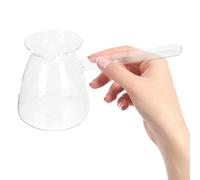 Zerodeko Thickened Glass Boiling Pot with Side Handle, Heatproof Glass Kettle for Tea and Milk, Round Cup Shape with V-Shaped Outlet, Suitable for Kitchen Use and Multi-Purpose Cooking